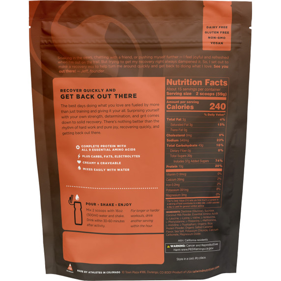 Tailwind Recovery Mix 911g Salted Caramel