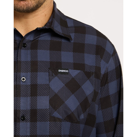 DHaRCO Mens Tech Long Sleeve Shirt Jet