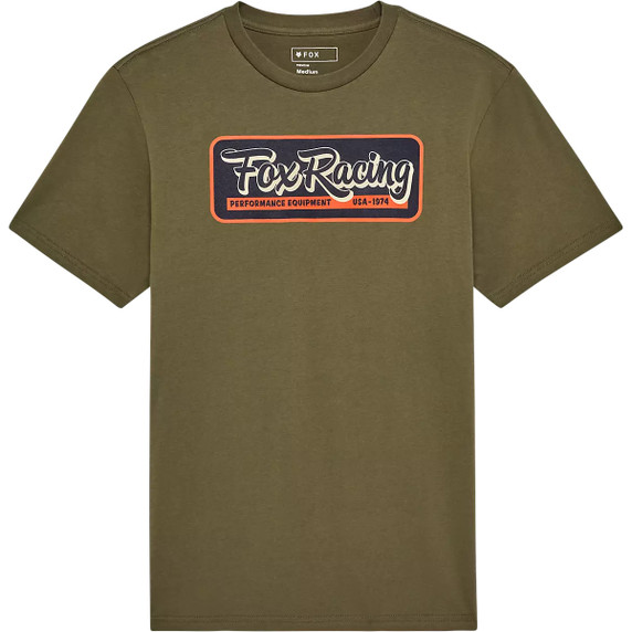 Fox Equipped Short Sleeve Premium Tee Olive Green