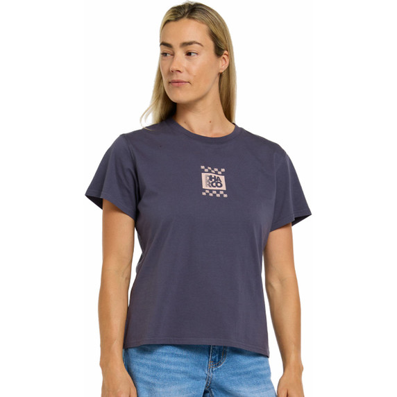 DHaRCO Womens Cotton Tee Checkmate