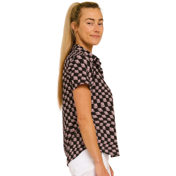 DHaRCO Womens Tech Party Shirt Check Please