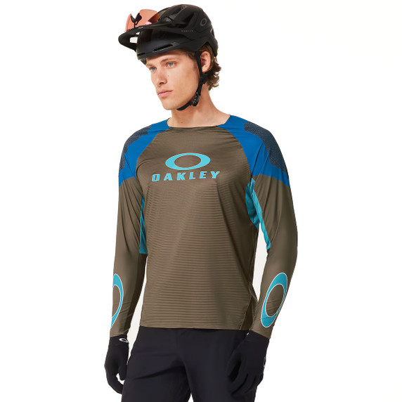 Oakley Seeker Edge Long Sleeve Jersey Army Green/New Balsam