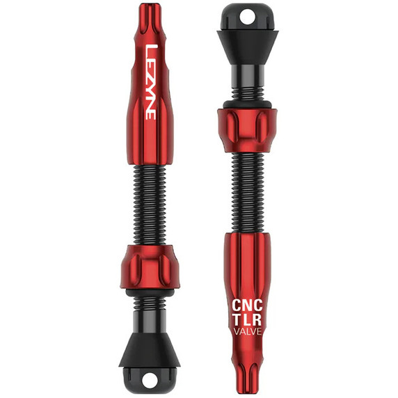 Lezyne CNC Tubeless Valve Pro Red