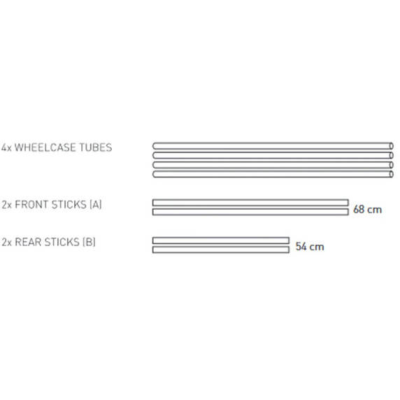 Evoc Bike Bag Stabilizer Set White