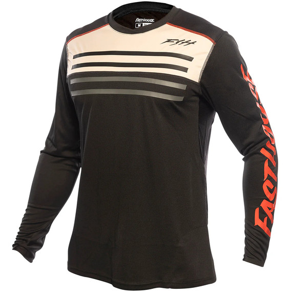 Fasthouse Alloy Sidewinder Long Sleeve Jersey Cream/Black