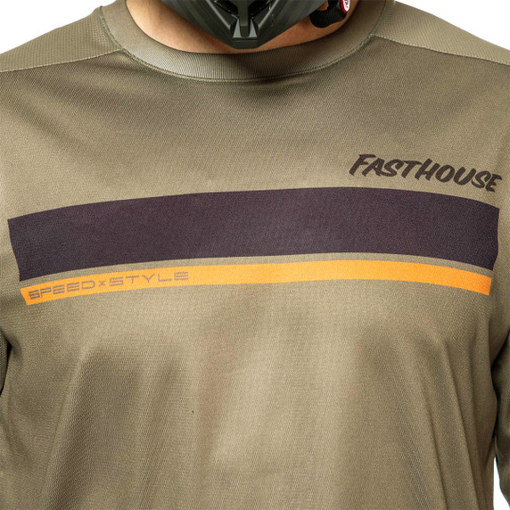 Fasthouse Impakt Cosmos Long Sleeve Jersey Olive