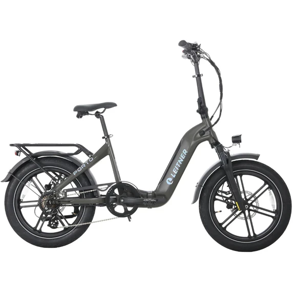 Leitner Porto 20' Fat Tyre Folding E-Bike Matte Black 15Ah
