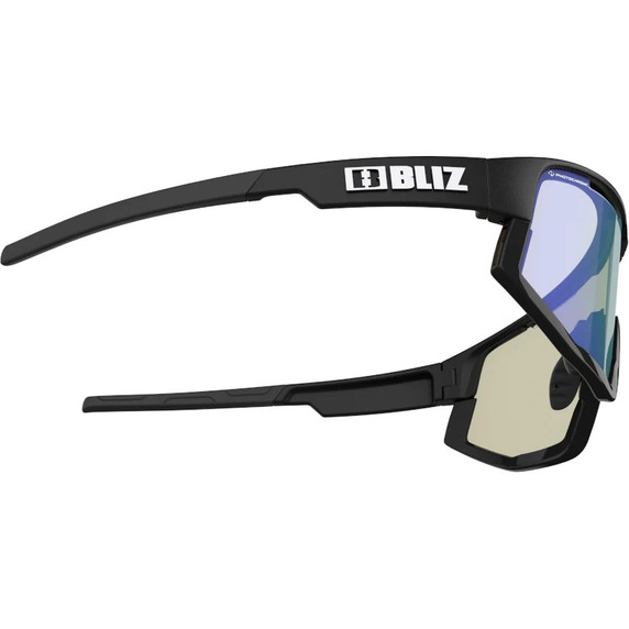 Bliz Vision Nano Photochromic Sunglasses Black/Brown w Blue Multi Lens