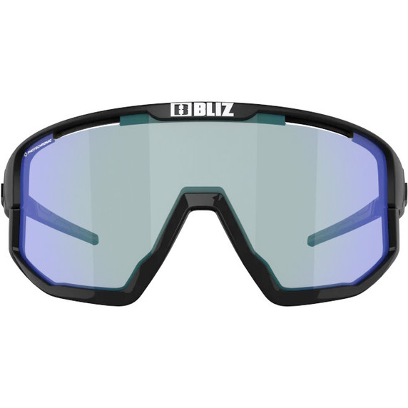 Bliz Vision Nano Photochromic Sunglasses Black/Brown w Blue Multi Lens