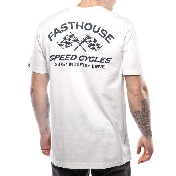 Fasthouse Crown Short Sleeve Tee White