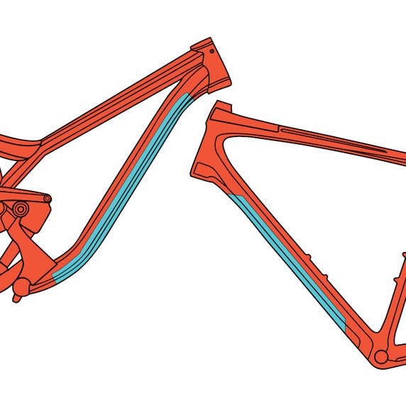 RideWrap Essential Protection Downtube Kit Matte