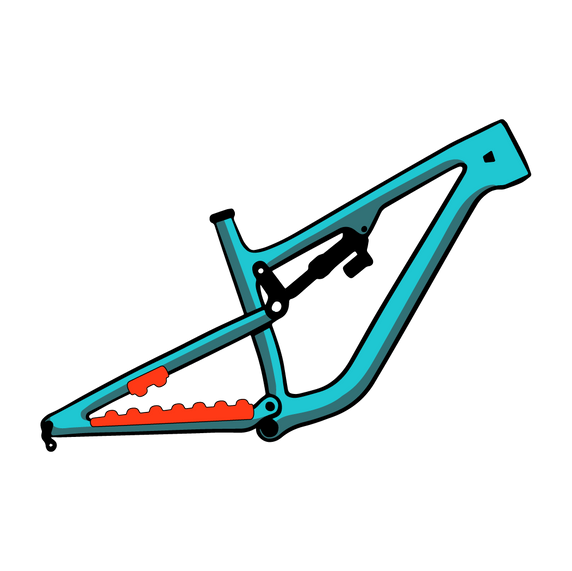 VHS V3 Chainstay Protector Black