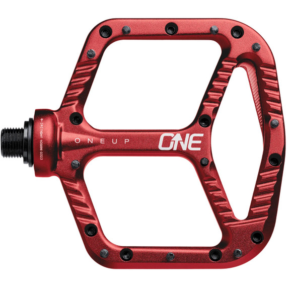 OneUp Components Aluminum Flat Pedals Red