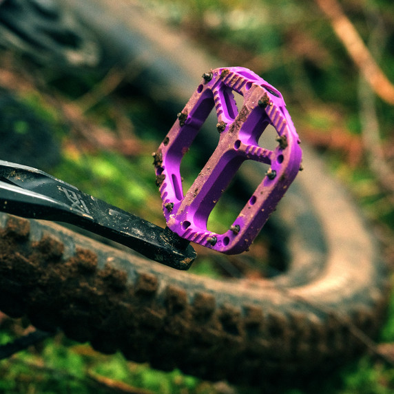 OneUp Components Composite Flat Pedals Purple