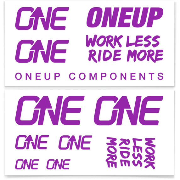 OneUp Components Handlebar Decal Kit Purple