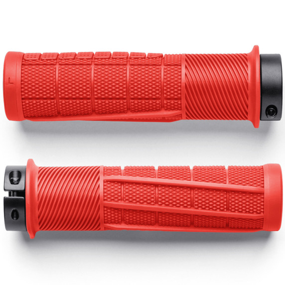 OneUp Components Thick Lock-On Grips Red