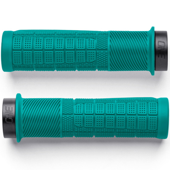 OneUp Components Thick Lock-On Grips Turquoise