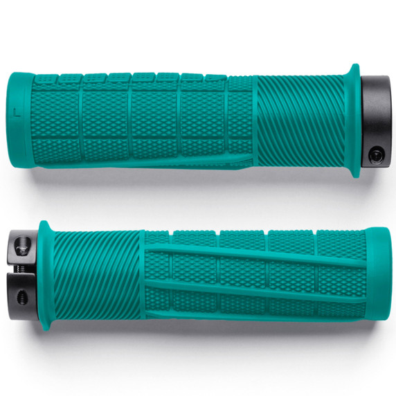 OneUp Components Thick Lock-On Grips Turquoise