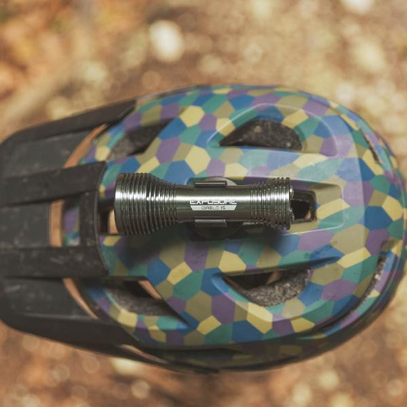 Exposure Diablo Mk15 Front Light W/ Helmet and Handlebar Mounts Gun Metal Black