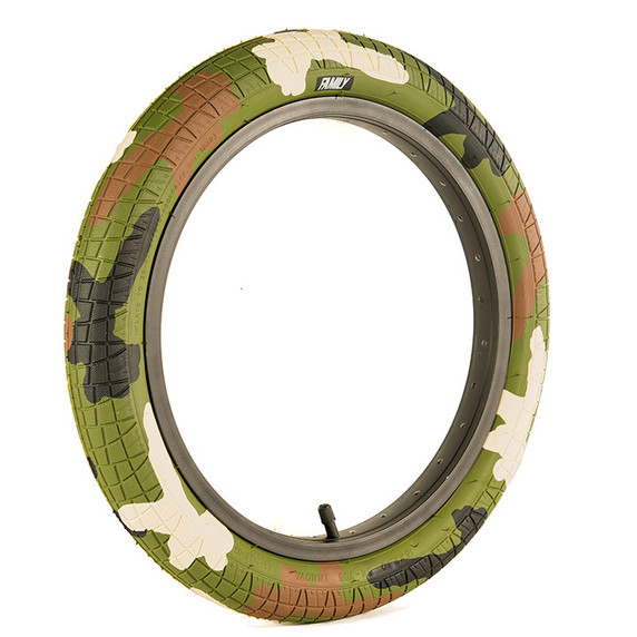 Family F2128 Green Camo Wire Bead 16" Tyre