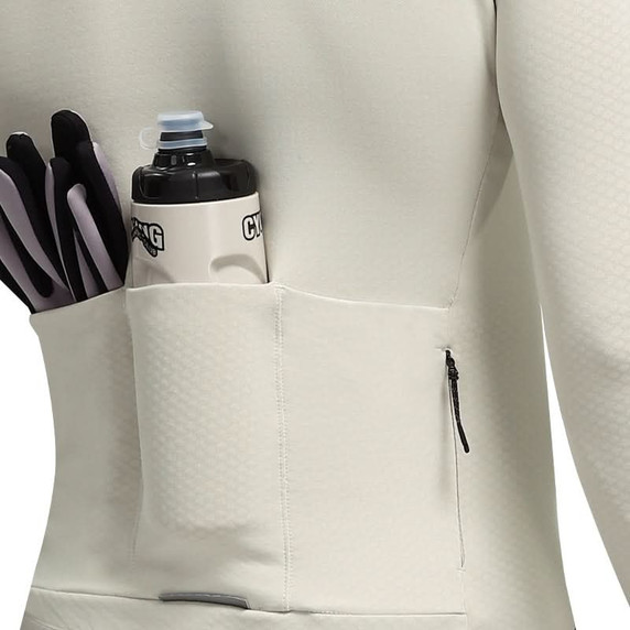 Santic Fleece Jersey Fusu Long Sleeve Milk Green