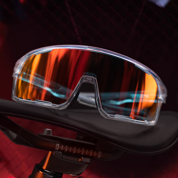 Santic Sunglasses QY Photochromic Clear/Red Iridium