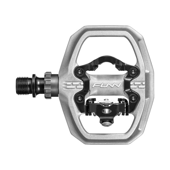 FUNN Clast SPD Compatible Single Sided Clip-In Pedal Raw Silver