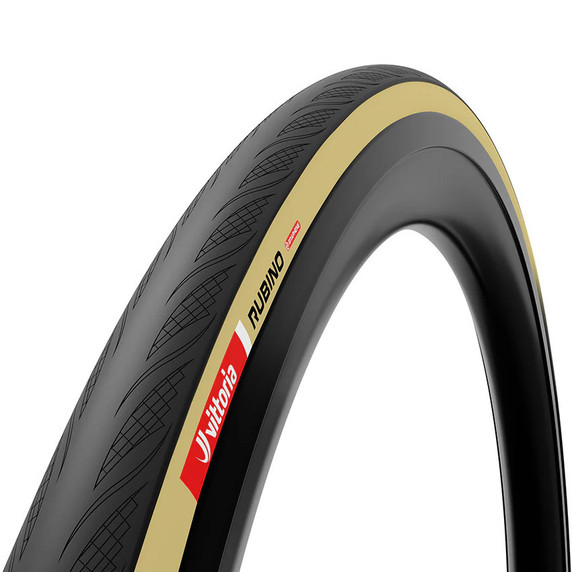 Black tyre with brown sidewall