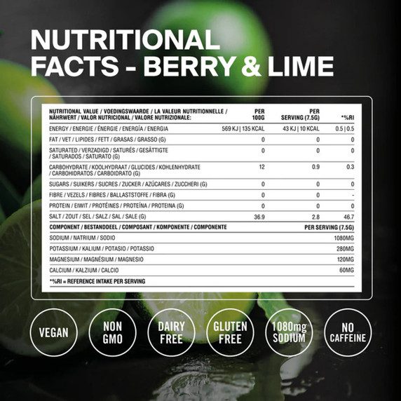 Styrkr SLT+ Berry Lime High Strength Electrolyte Sachet