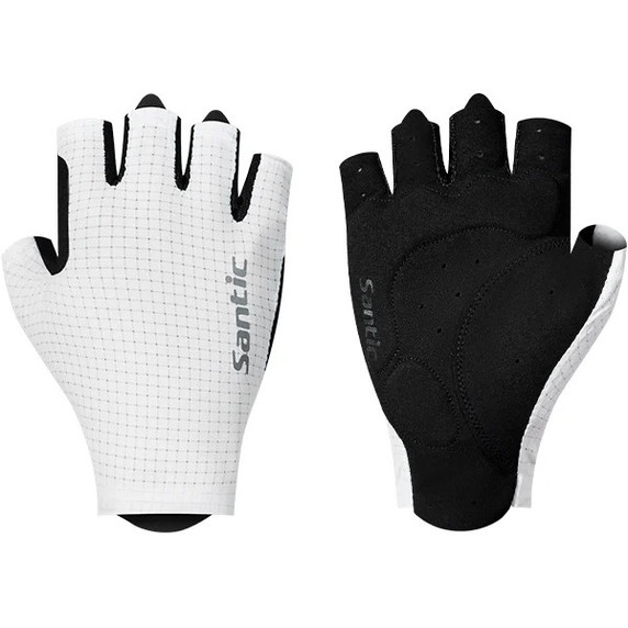 Santic Gloves Dodd White