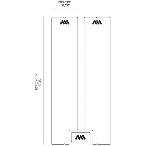 All Mountain Style Fork Guard - Clear/Silver