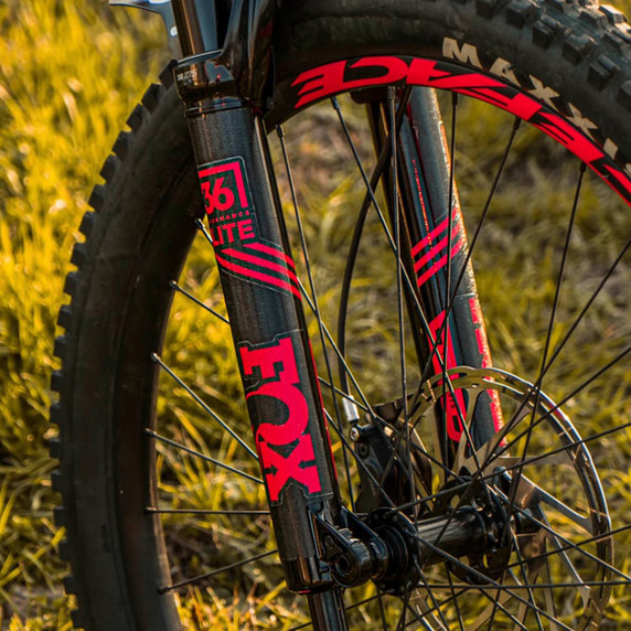 All Mountain Style Fork Guard - Clear/Silver