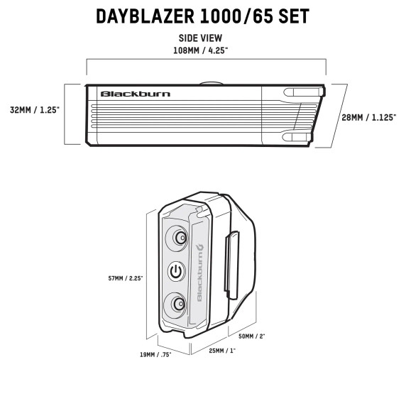 Blackburn Dayblazer 1000 / 65 Light Set