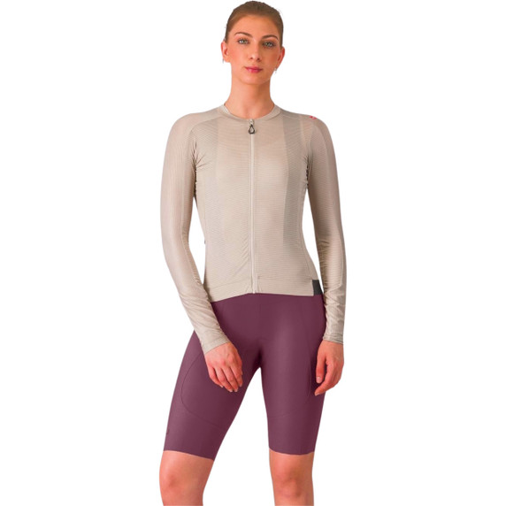 Castelli Espresso Womens DT Bibshort Deep Purple