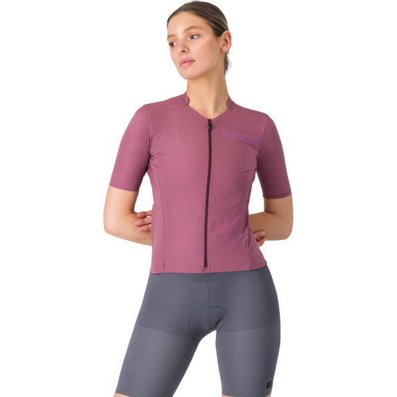 Castelli Premio Evo Womens Jersey Deep Purple