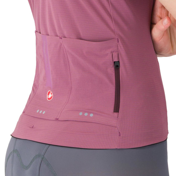 Castelli Premio Evo Womens Jersey Deep Purple