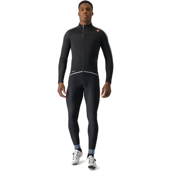 Castelli Ultra Rain Cape Black/Silver Reflex