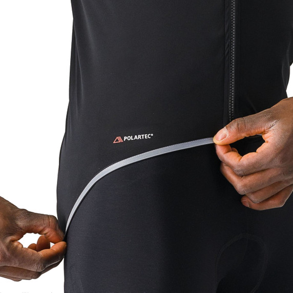 Castelli Ultra Rain Cape Black/Silver Reflex