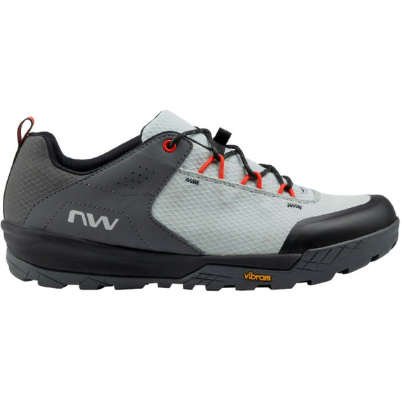 Northwave Rockit MTB Clip-In Shoes Light Grey/Red Fluro