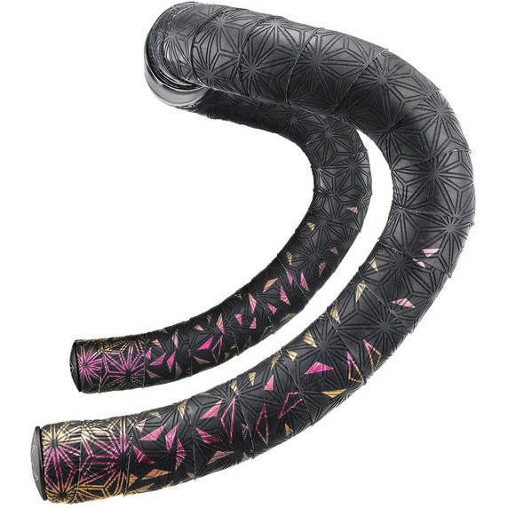 Supacaz Super Sticky Kush Star Fade Fire Refract + Blk Star Fade Plugz