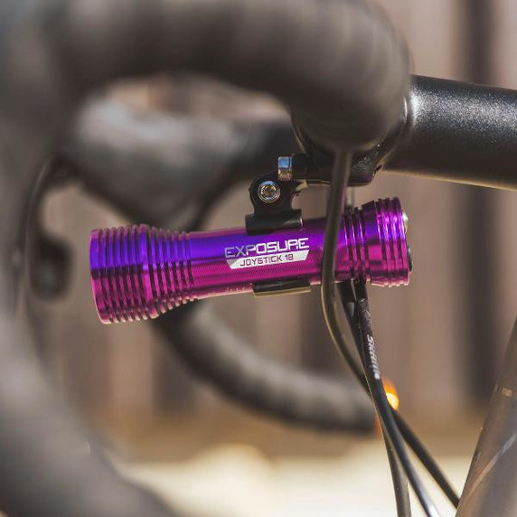 Exposure Joystick Mk18 Front Light W/ Helmet and Handlebar Mounts Purple