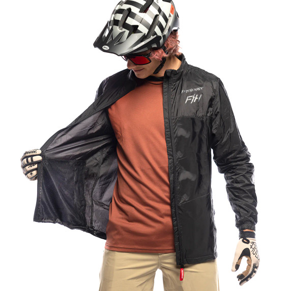 Fasthouse Tracker Packable Windbreaker Black