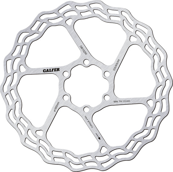 Galfer Bike Wave Fixed 1.8mm 6-Bolt Disc Brake Rotor