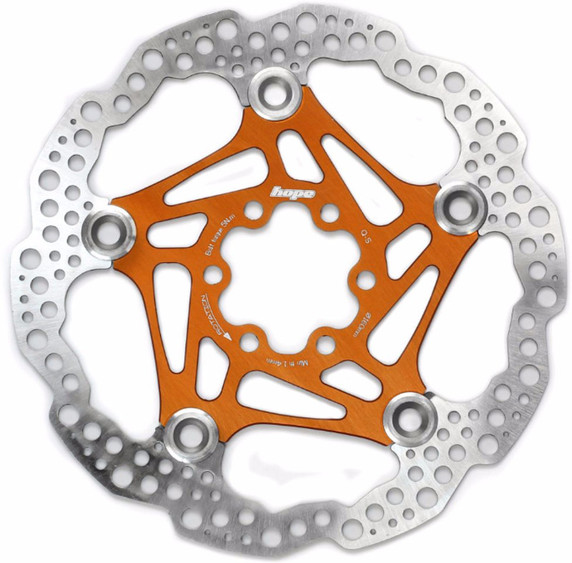 Hope Floating Orange 6-Bolt Disc Brake Rotor