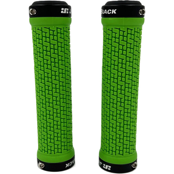 JetBlack Pin Lock-On Grips Green/Black