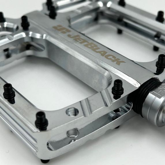 JetBlack Ultralite MTB Pedals Chrome