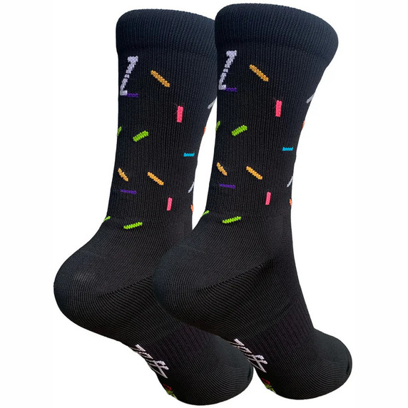 Zeffz Confetti Sock Black