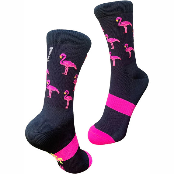 Zeffz Flaming Flamingos Sock