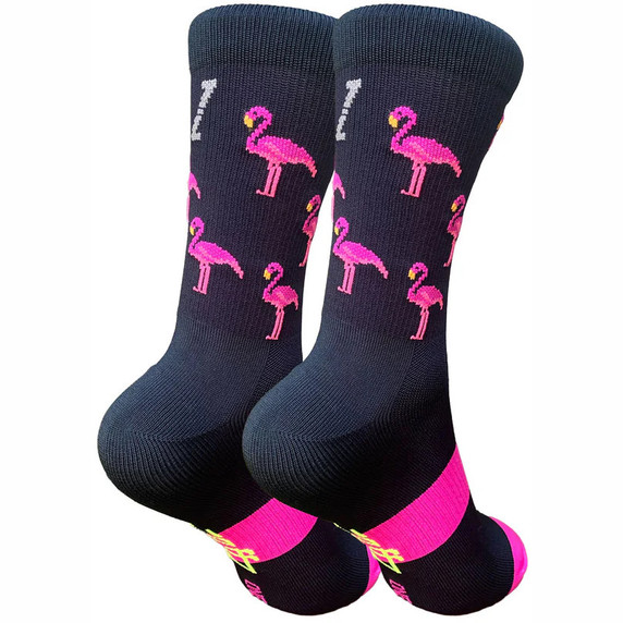 Zeffz Flaming Flamingos Sock