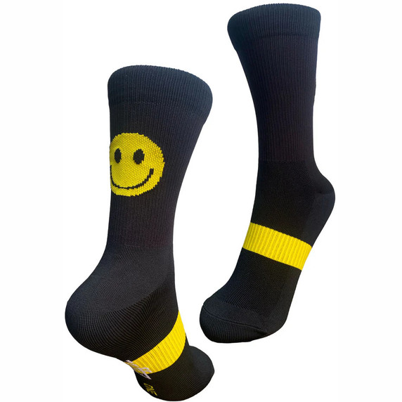 Zeffz Just Smile Sock Black